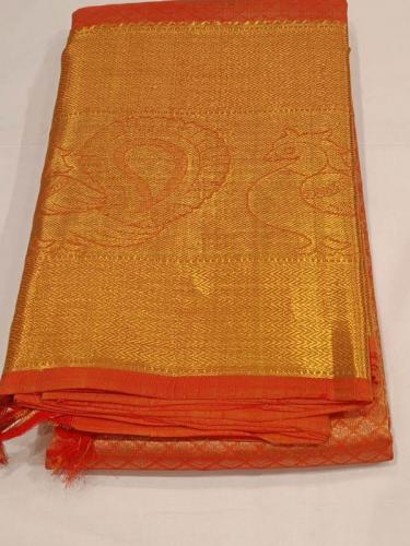 ARNI SILK HALF FINE ZARI SAREE WITH BLOUSE
